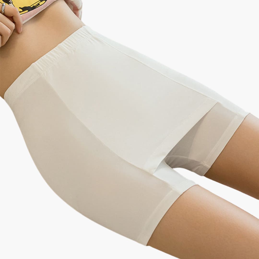 Jupe femme avec short intégré et taille large
