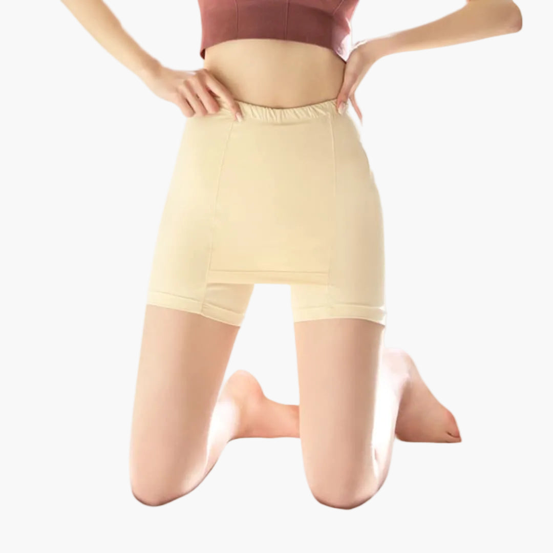 Jupe femme avec short intégré et taille large