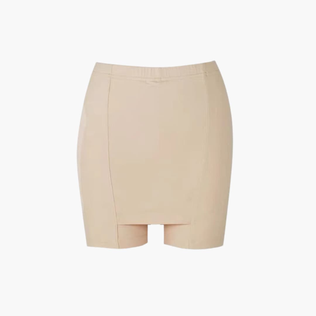 Jupe femme avec short intégré et taille large