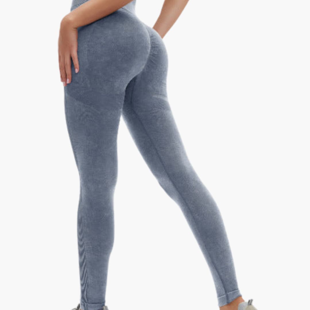 Legging de sport femme taille haute à maintien élastique