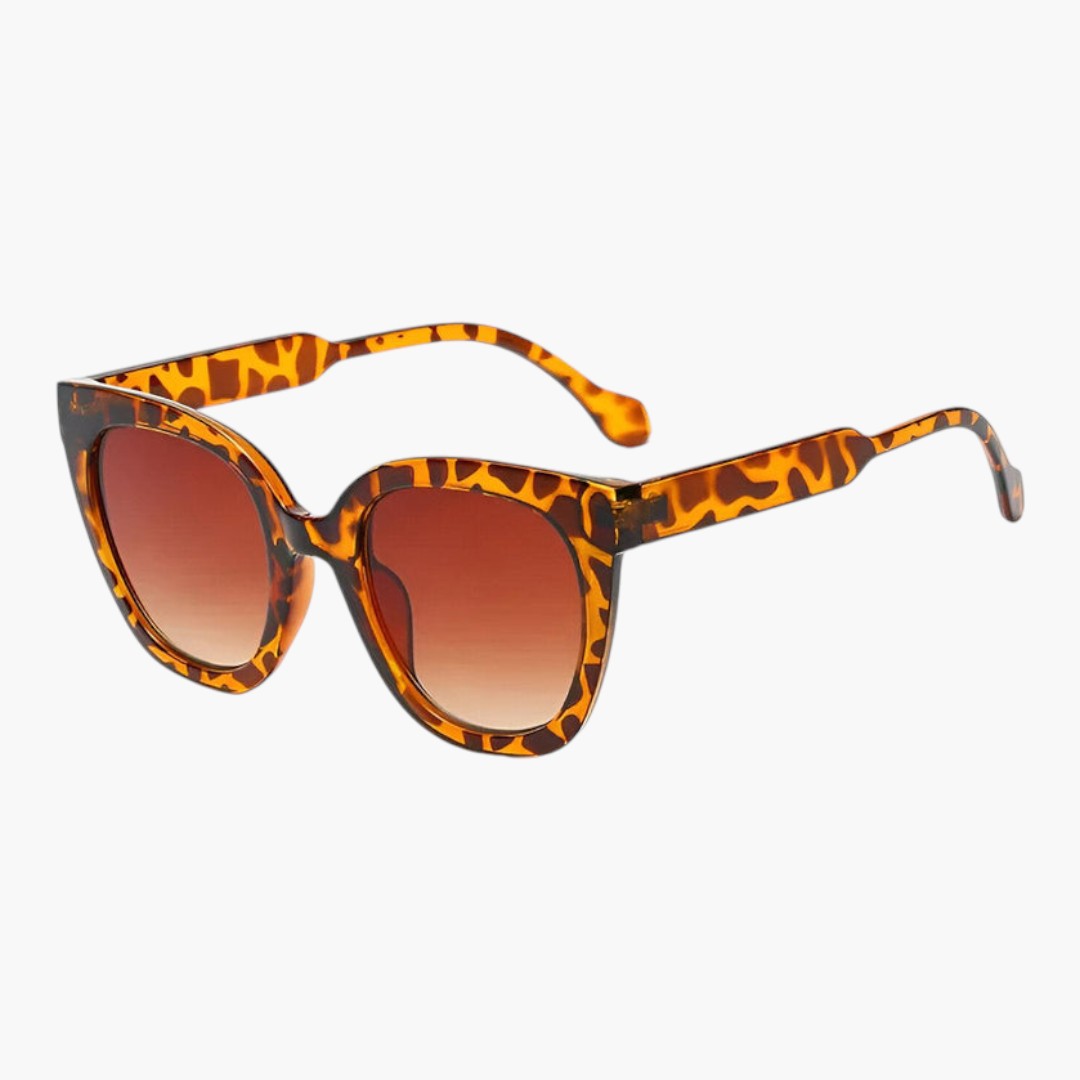 Damen-Sonnenbrille mit Cat-Eye-Form und dicker Fassung