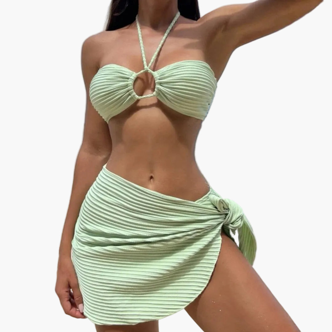 Badeanzug 2-teiliges Damen-Set mit Bikini-Ausschnitt