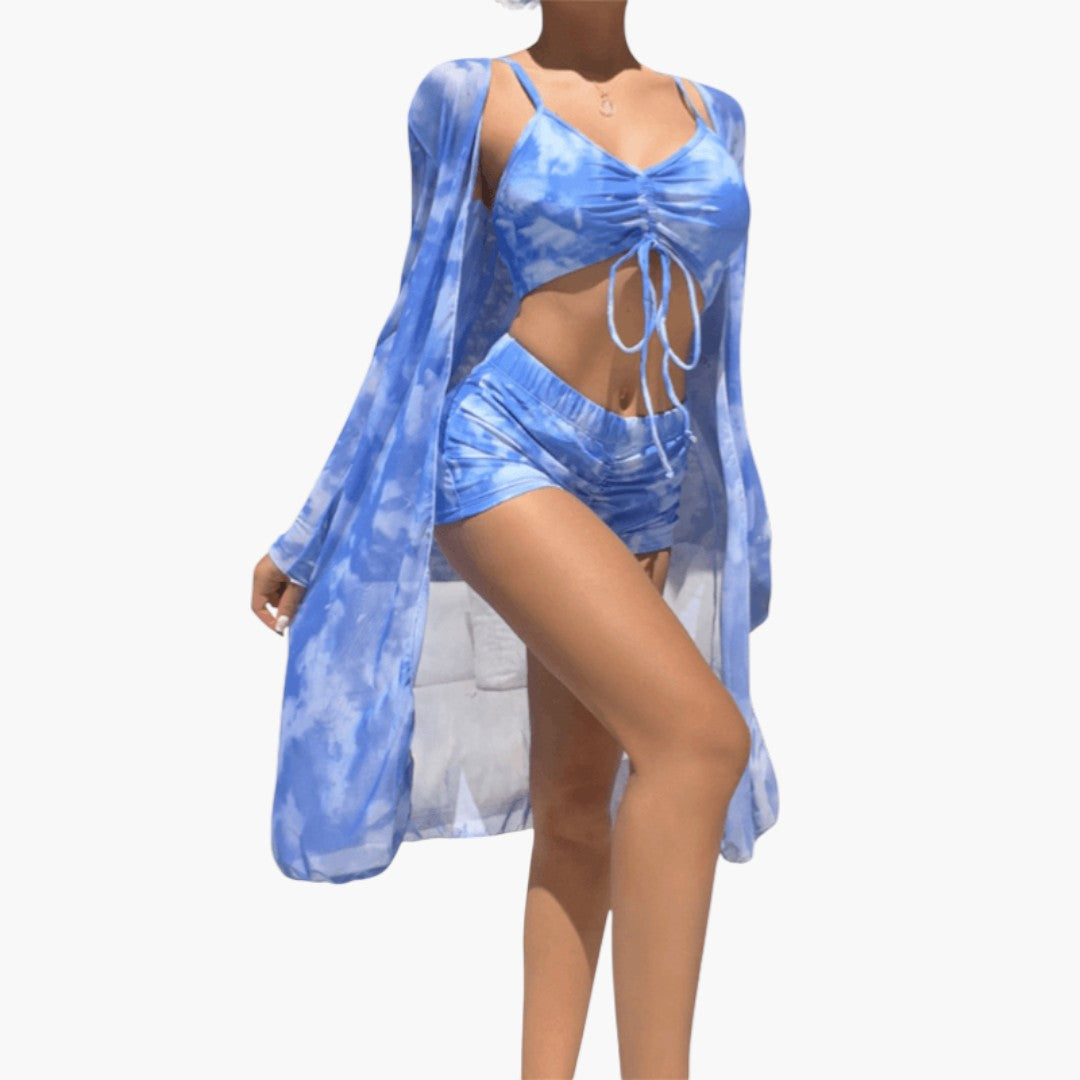 Completo bikini da donna con top a scollo a V