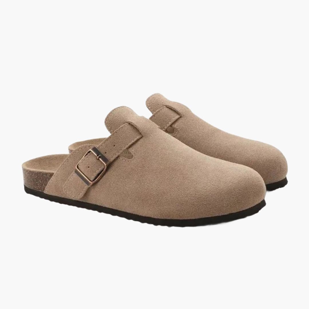 Mules homme à bout fermé avec bride réglable