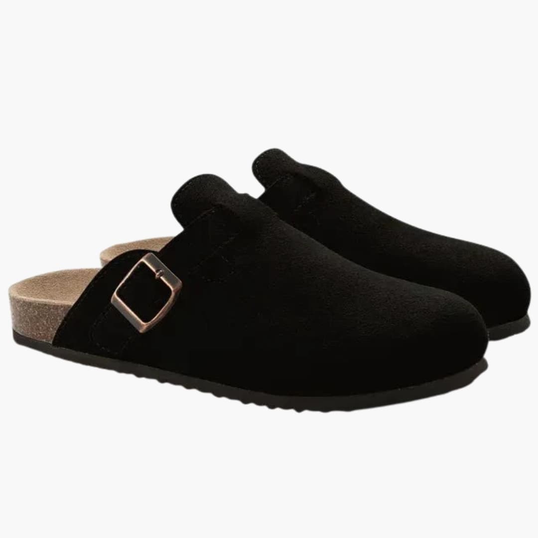 Mules sabots classiques pour homme avec semelle en liège et bride réglable