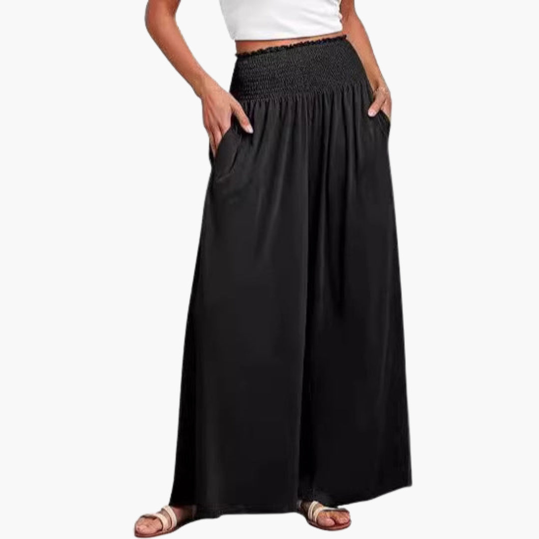 Pantalon Femme à Jambes Larges avec Coupe Ample