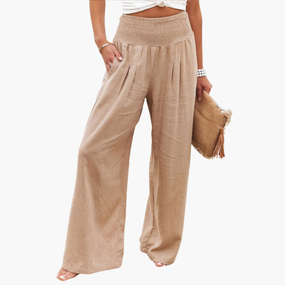 Pantalon Palazzo Femme avec Jambes Larges