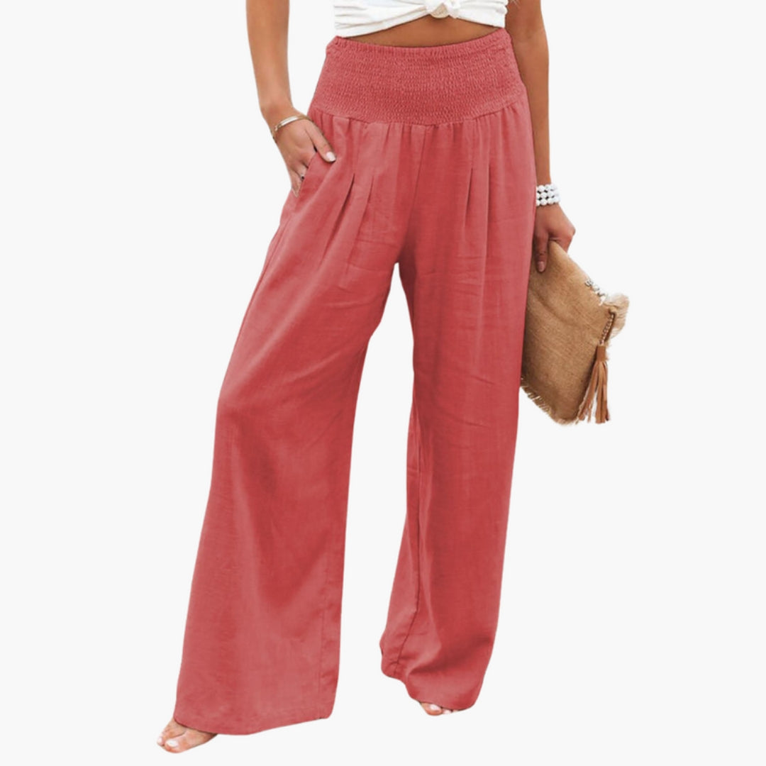 Pantalon Palazzo Femme avec Jambes Larges