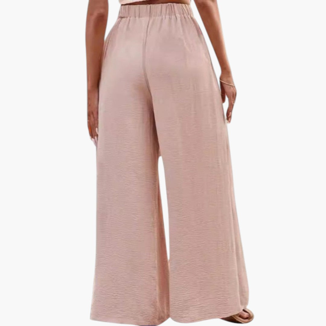 Palazzo-Hose für Damen mit hoher Taille