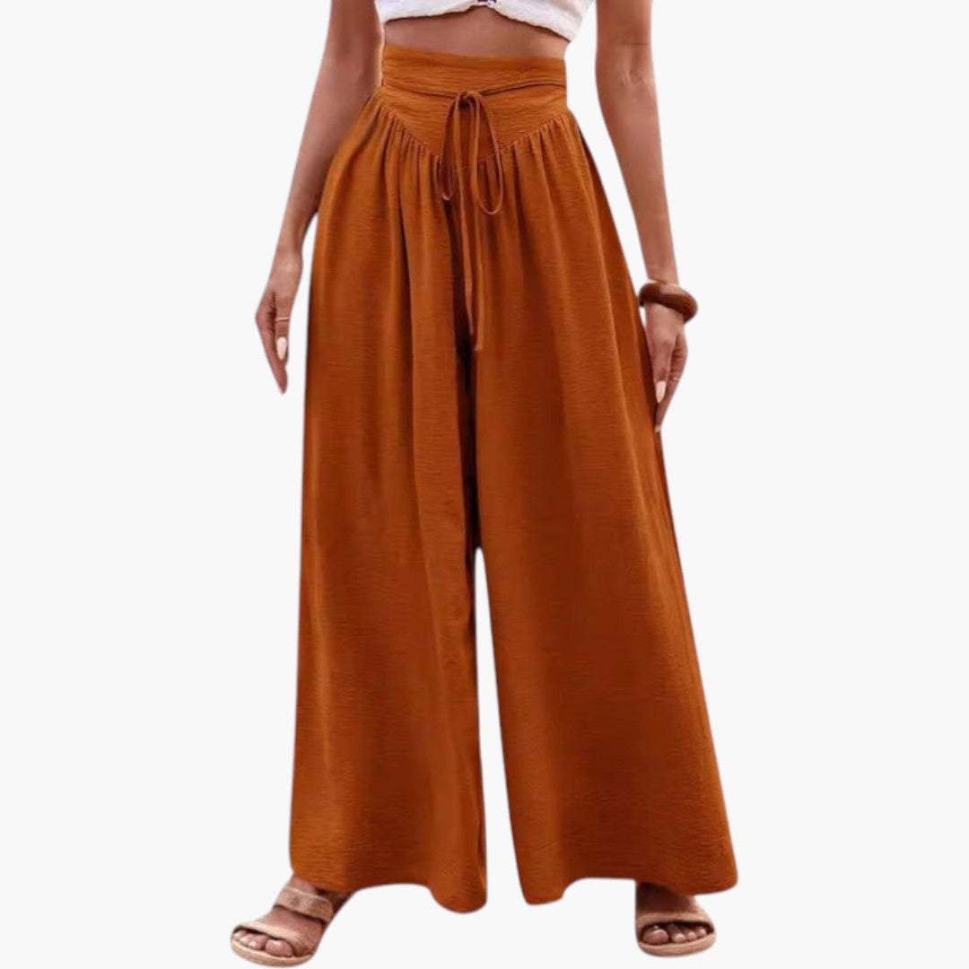 Palazzo-Hose für Damen mit hoher Taille