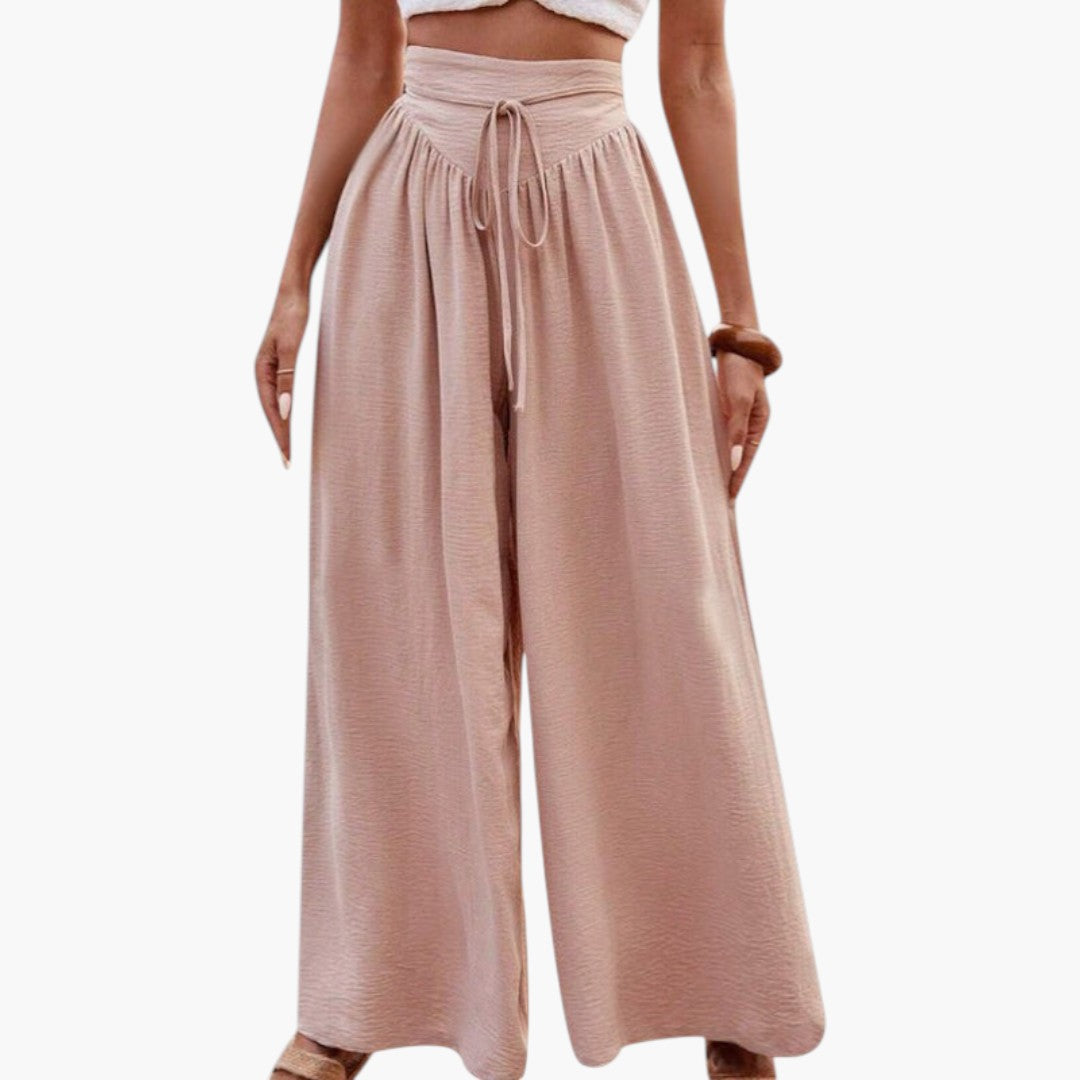 Palazzo-Hose für Damen mit hoher Taille