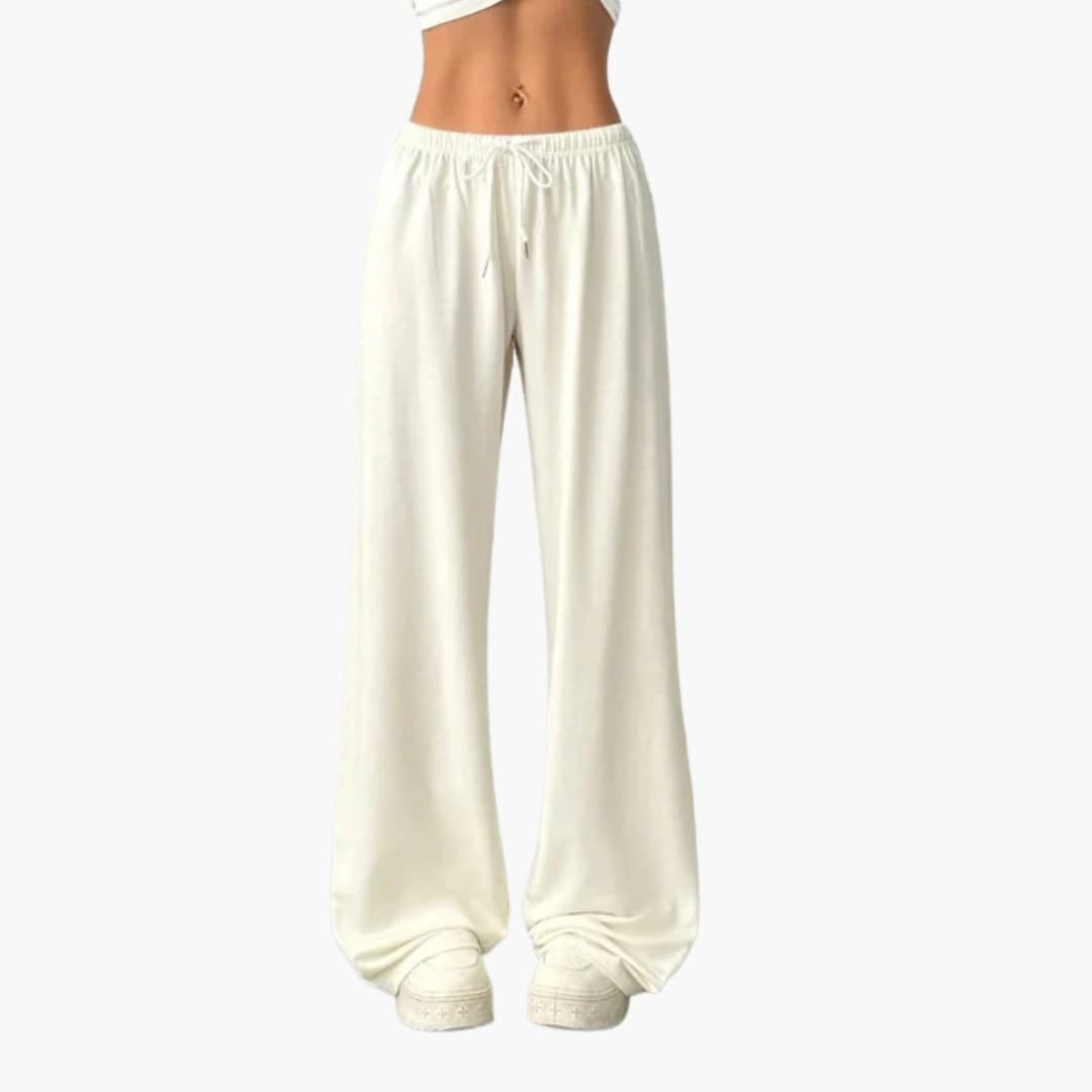 Pantalon femme ample à jambes larges
