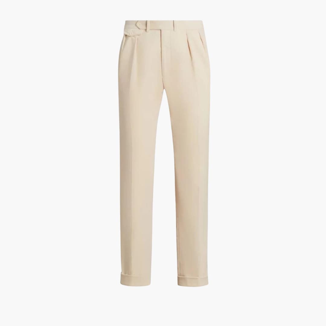 Pantalon homme à jambe droite avec taille ajustée
