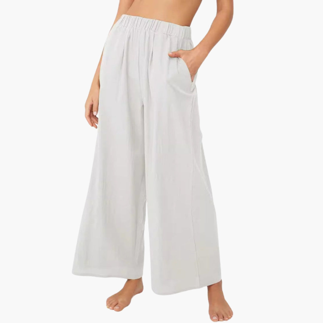 Pantalones para mujer con cintura elástica
