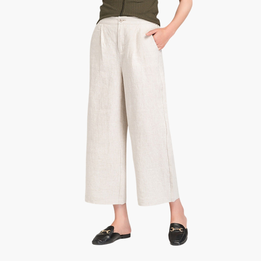 Hosen für Damen mit einfarbiger Oberfläche