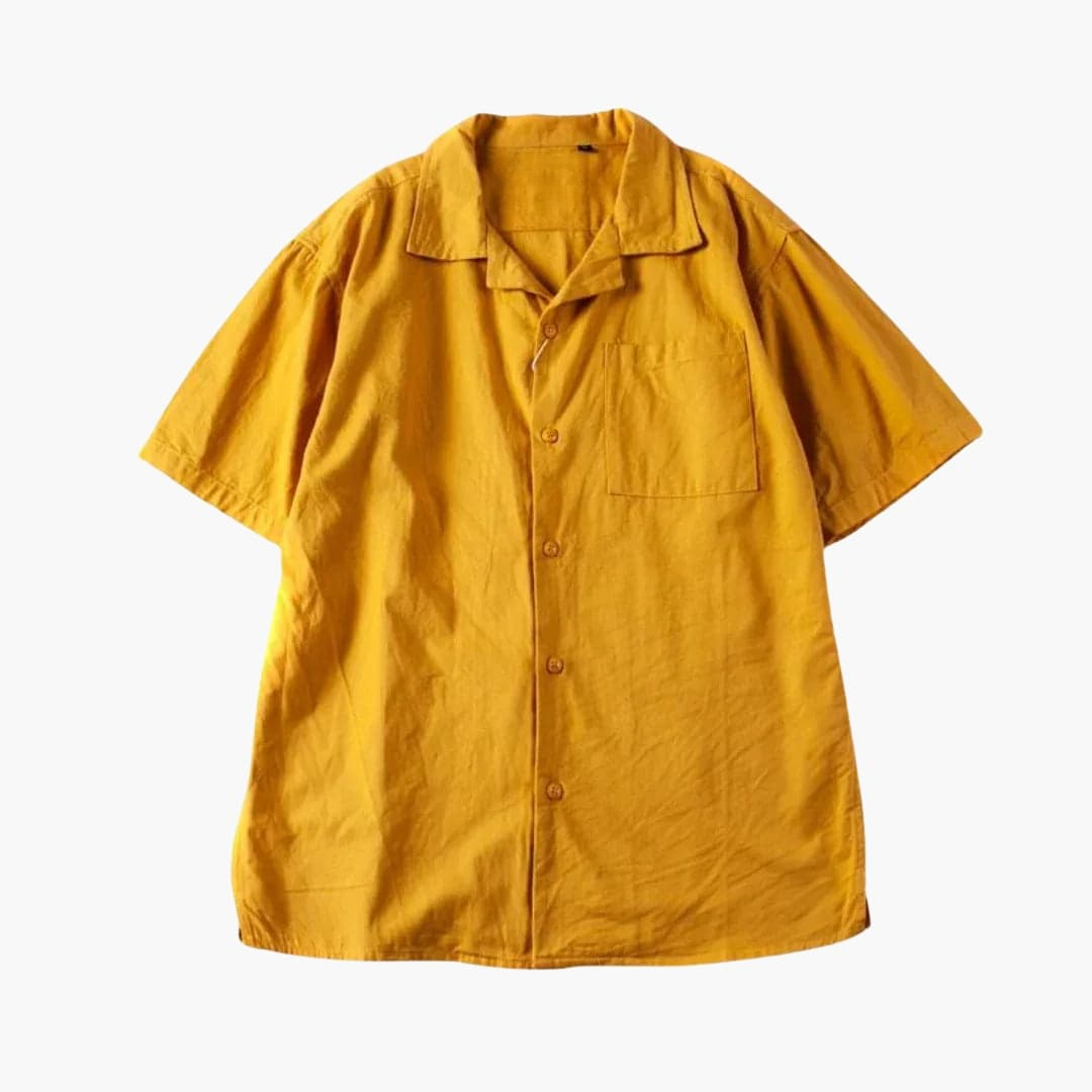 Polo homme avec col cubain et poche poitrine