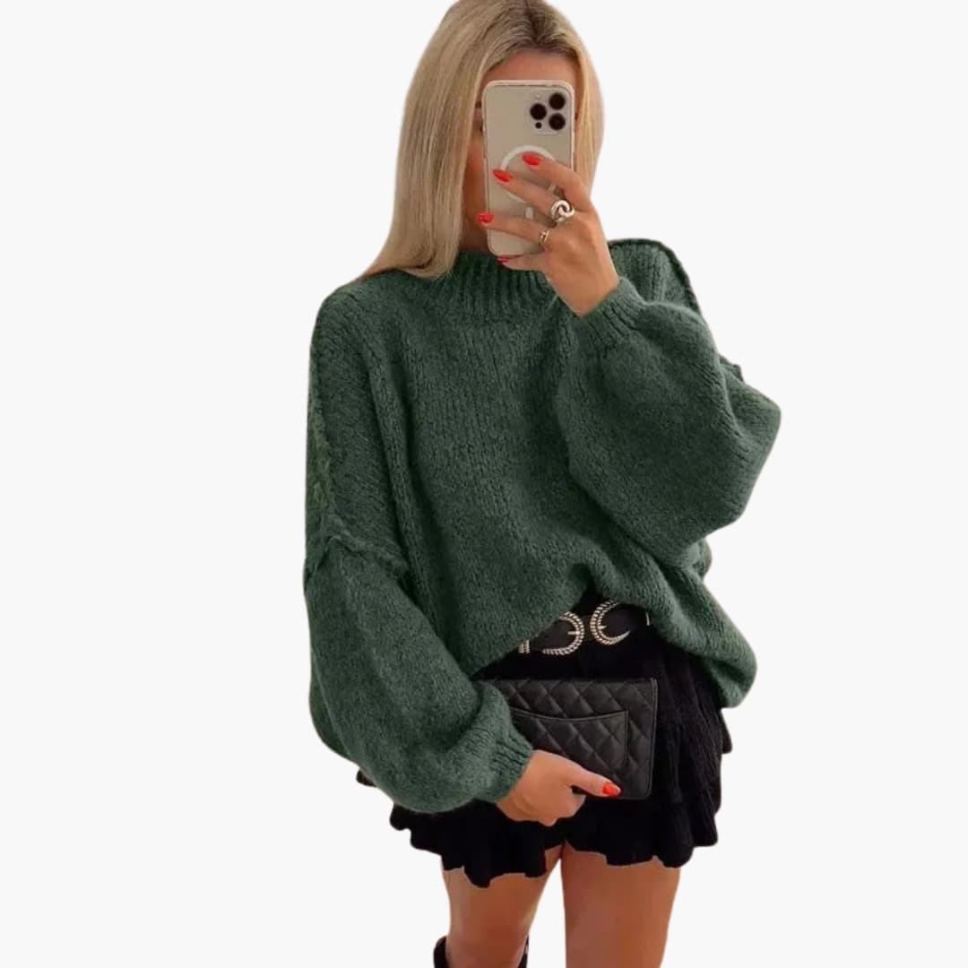 Pull automnal oversize pour femme