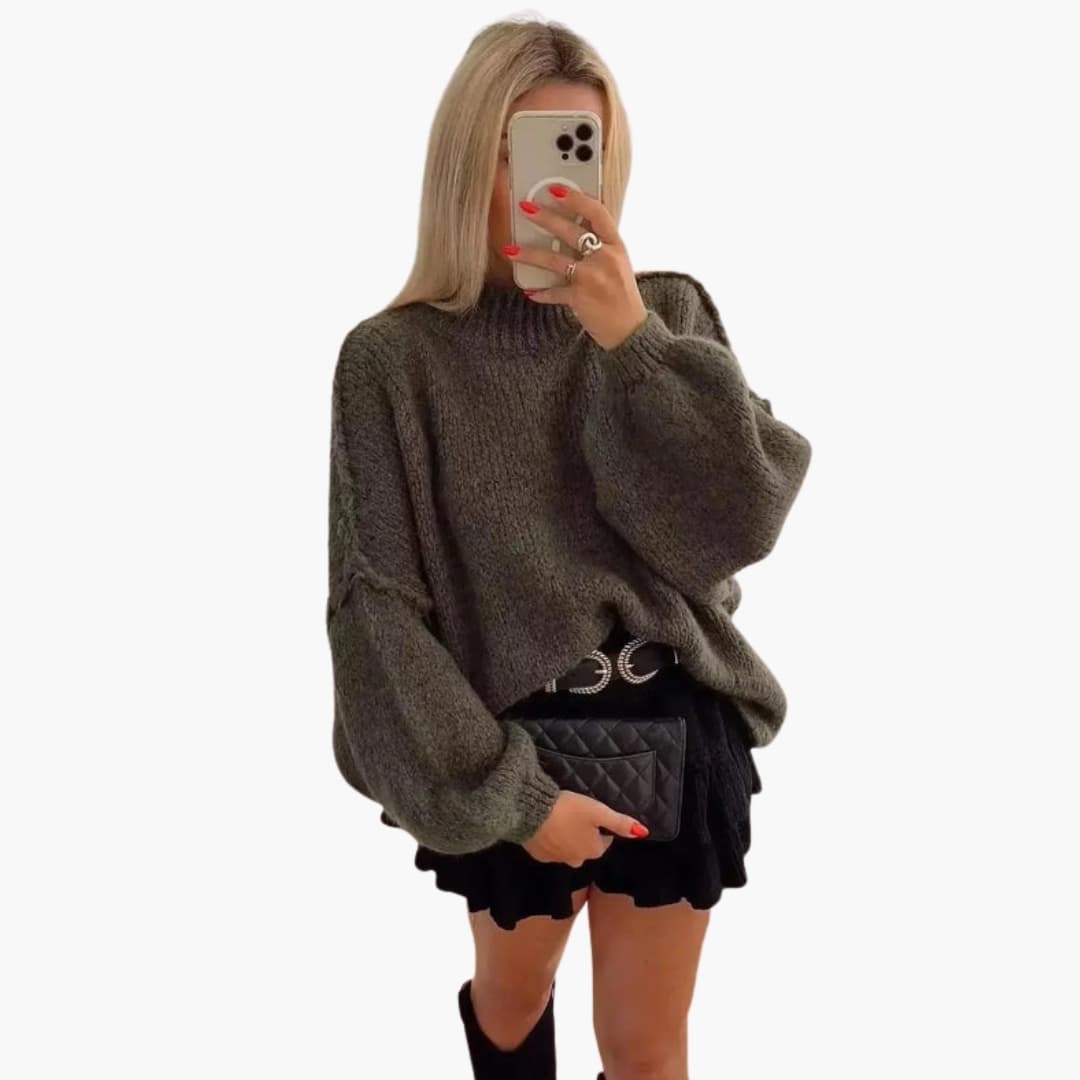 Pull automnal oversize pour femme