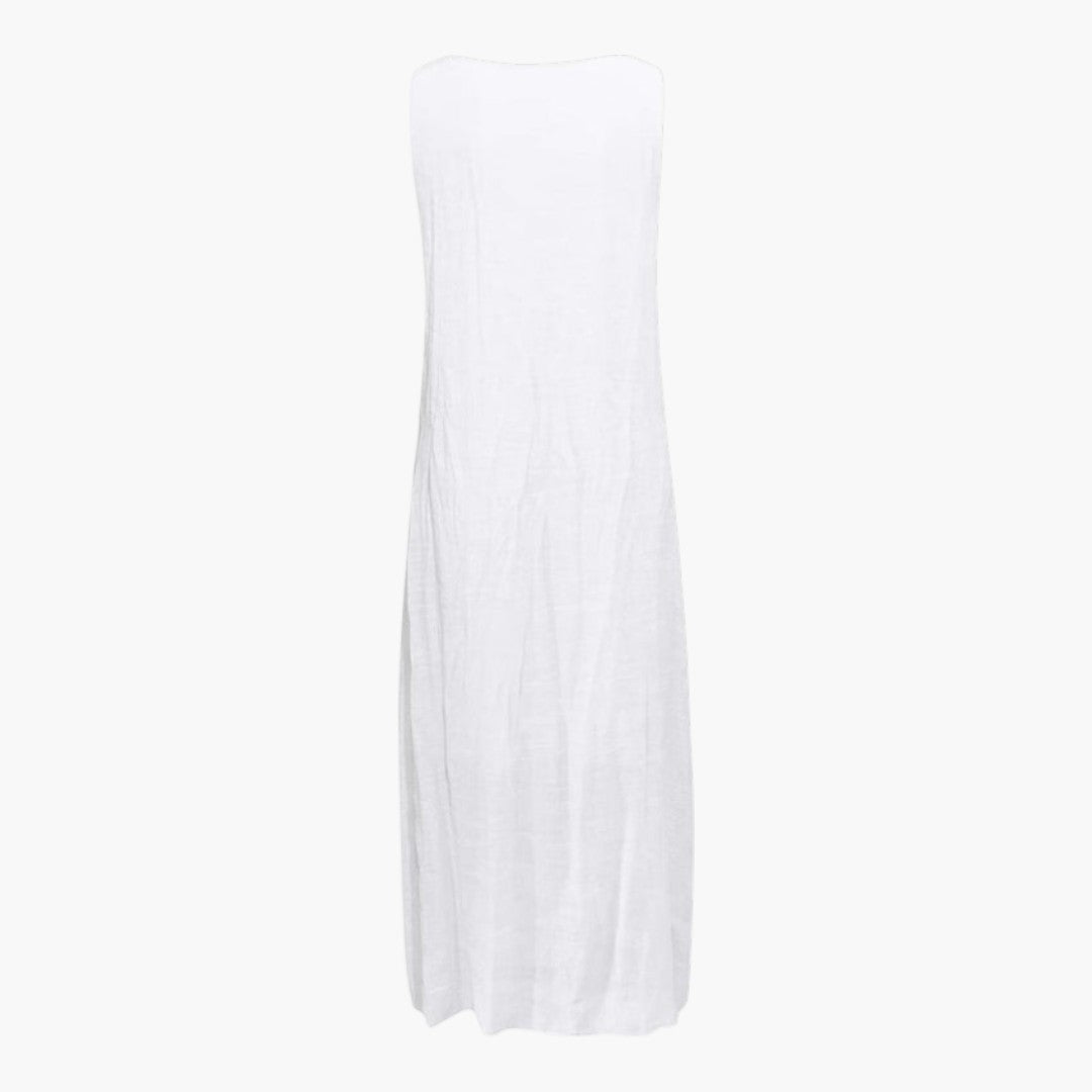 Robe Maxi de Plage Femme avec Panneau Dentelle