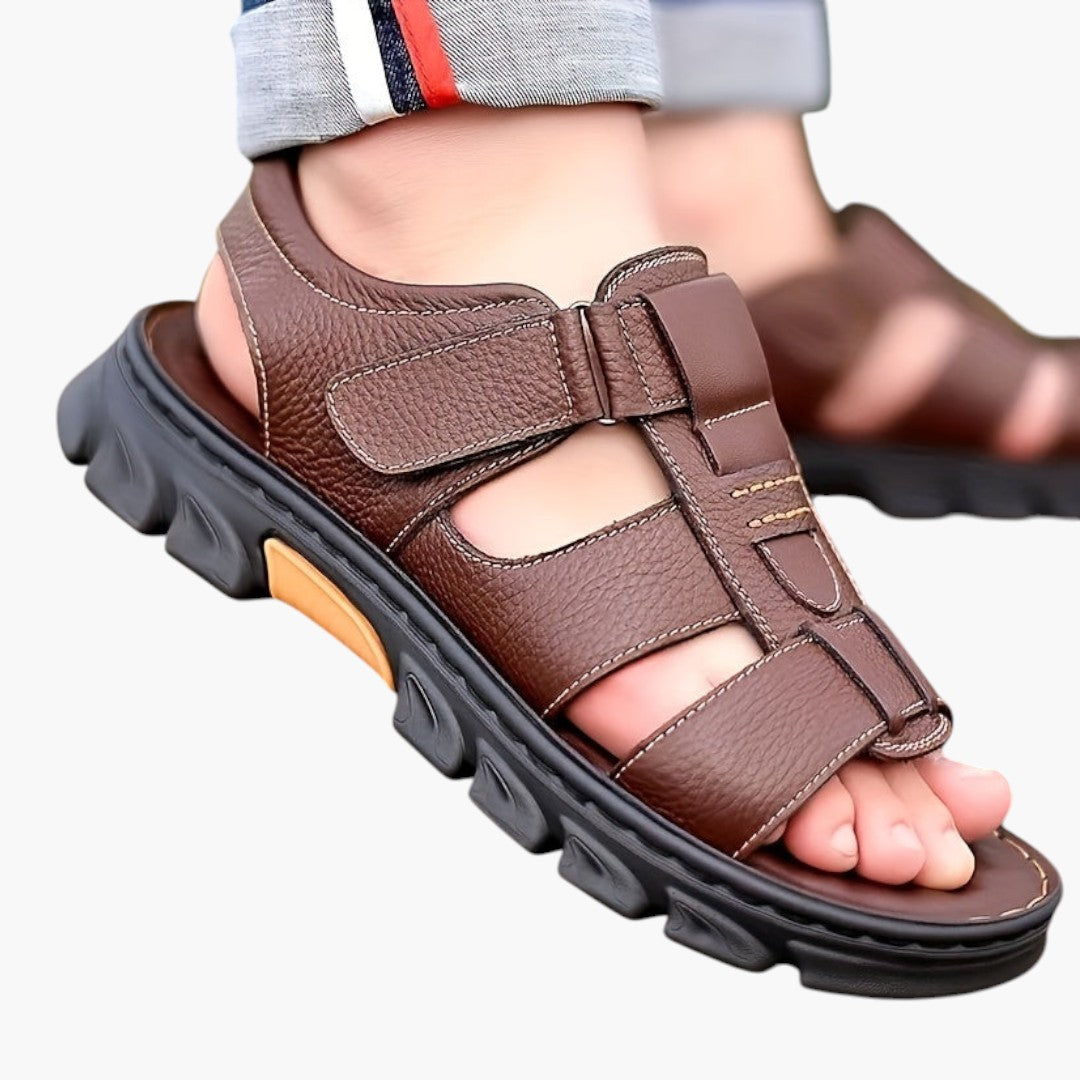 Men's Open-Toe Sandals with Rubber Soles