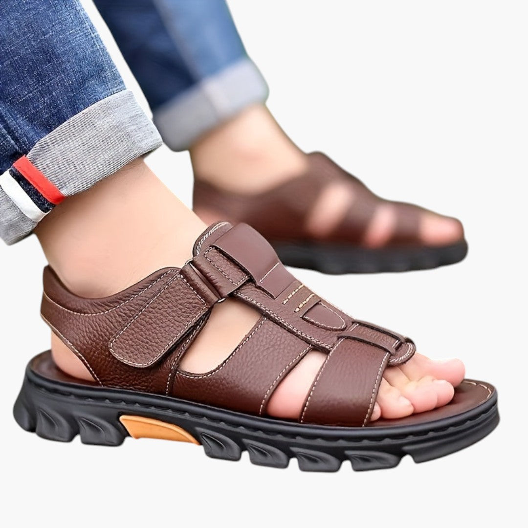 Men's Open-Toe Sandals with Rubber Soles