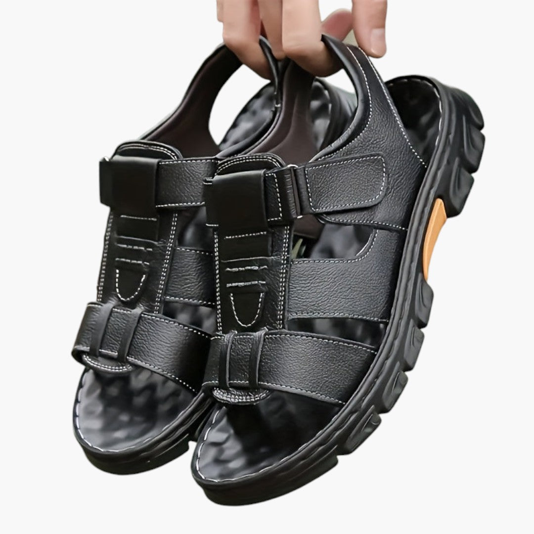 Men's Open-Toe Sandals with Rubber Soles