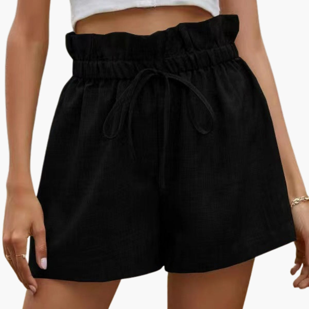 Pantalones cortos cargo para mujer con cintura elástica