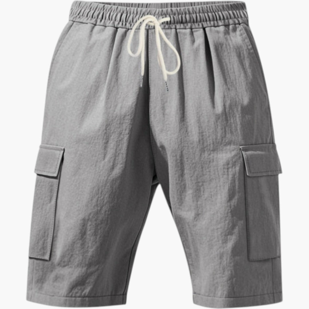 Short Cargo Homme avec Cordon de Serrage et Poches