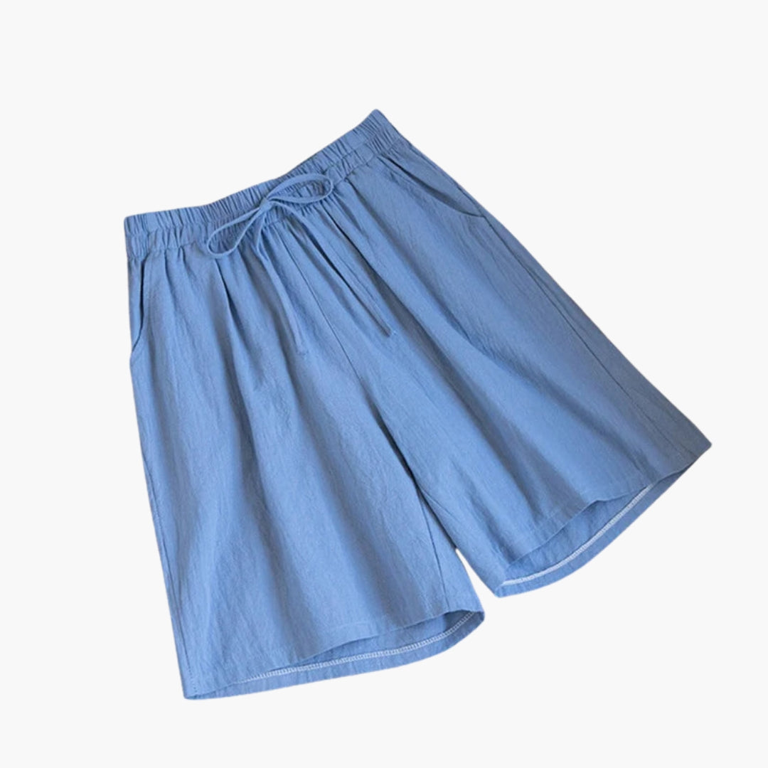 Kort dame knælængde med elastisk talje
