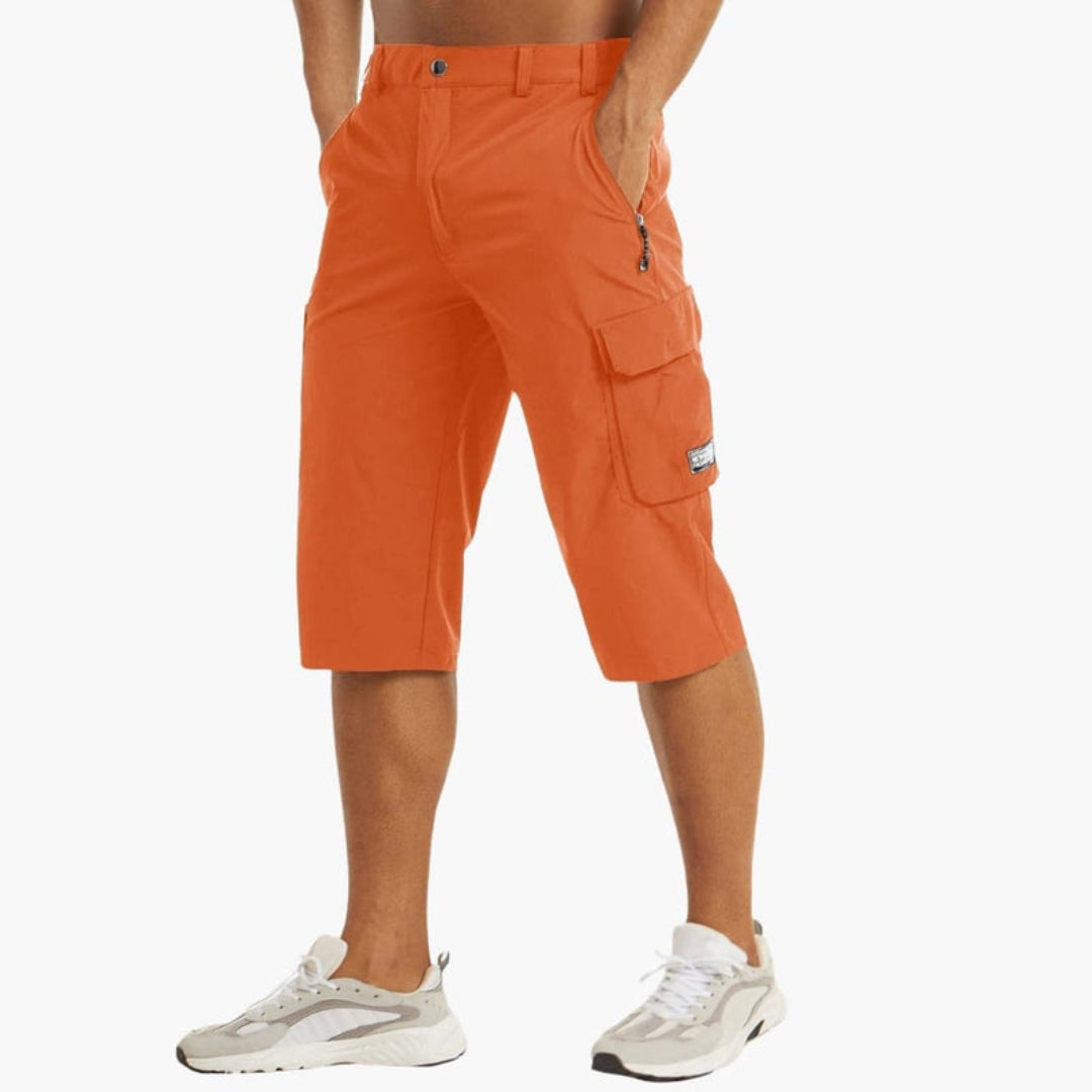 Short cargo homme a poches et passants ceinture