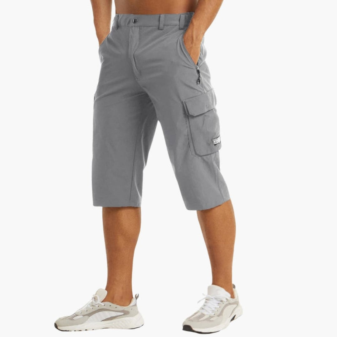 Short cargo homme a poches et passants ceinture