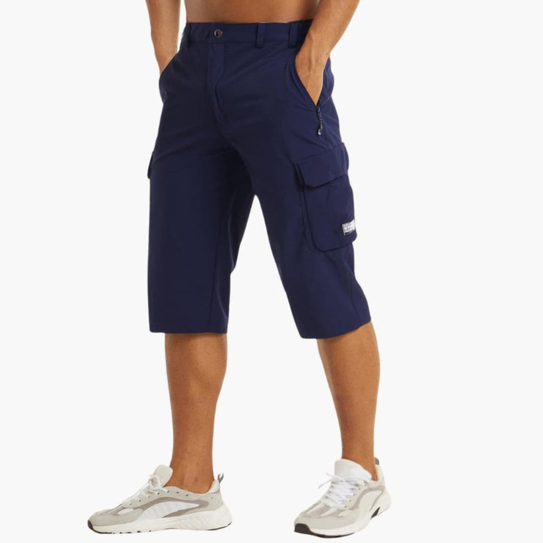 Short cargo homme a poches et passants ceinture