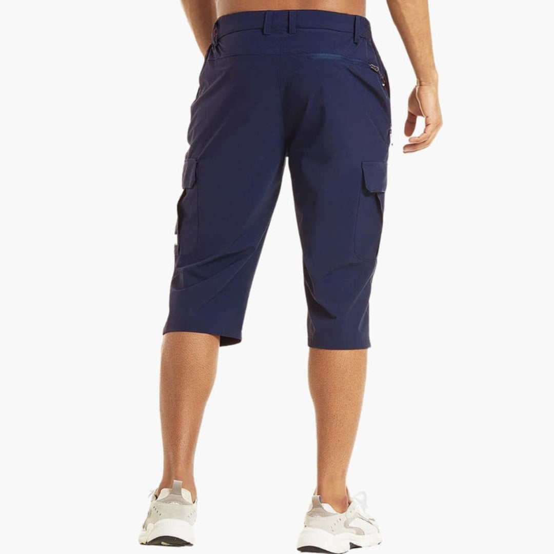 Short cargo homme a poches et passants ceinture