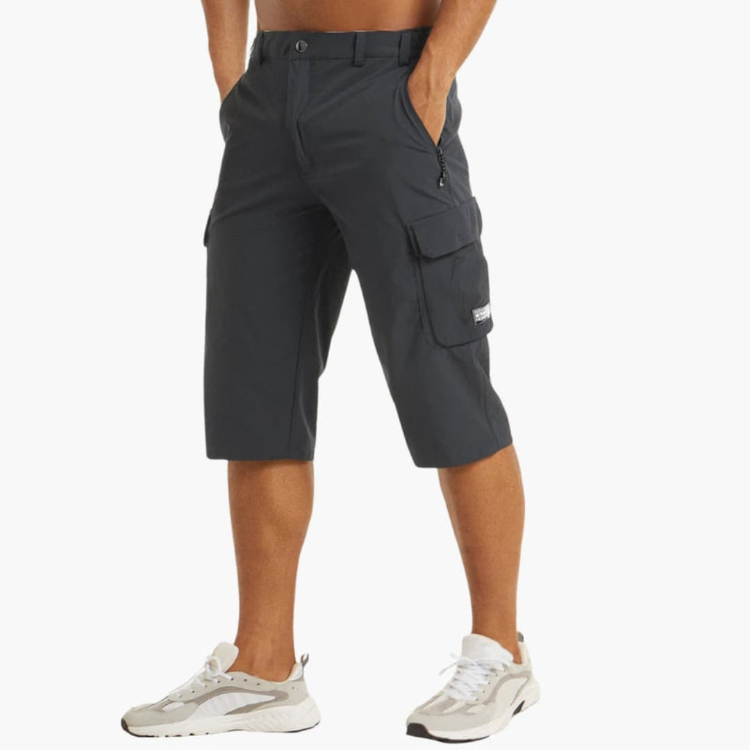 Short cargo homme a poches et passants ceinture
