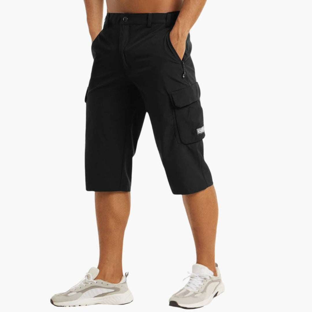 Short cargo homme a poches et passants ceinture