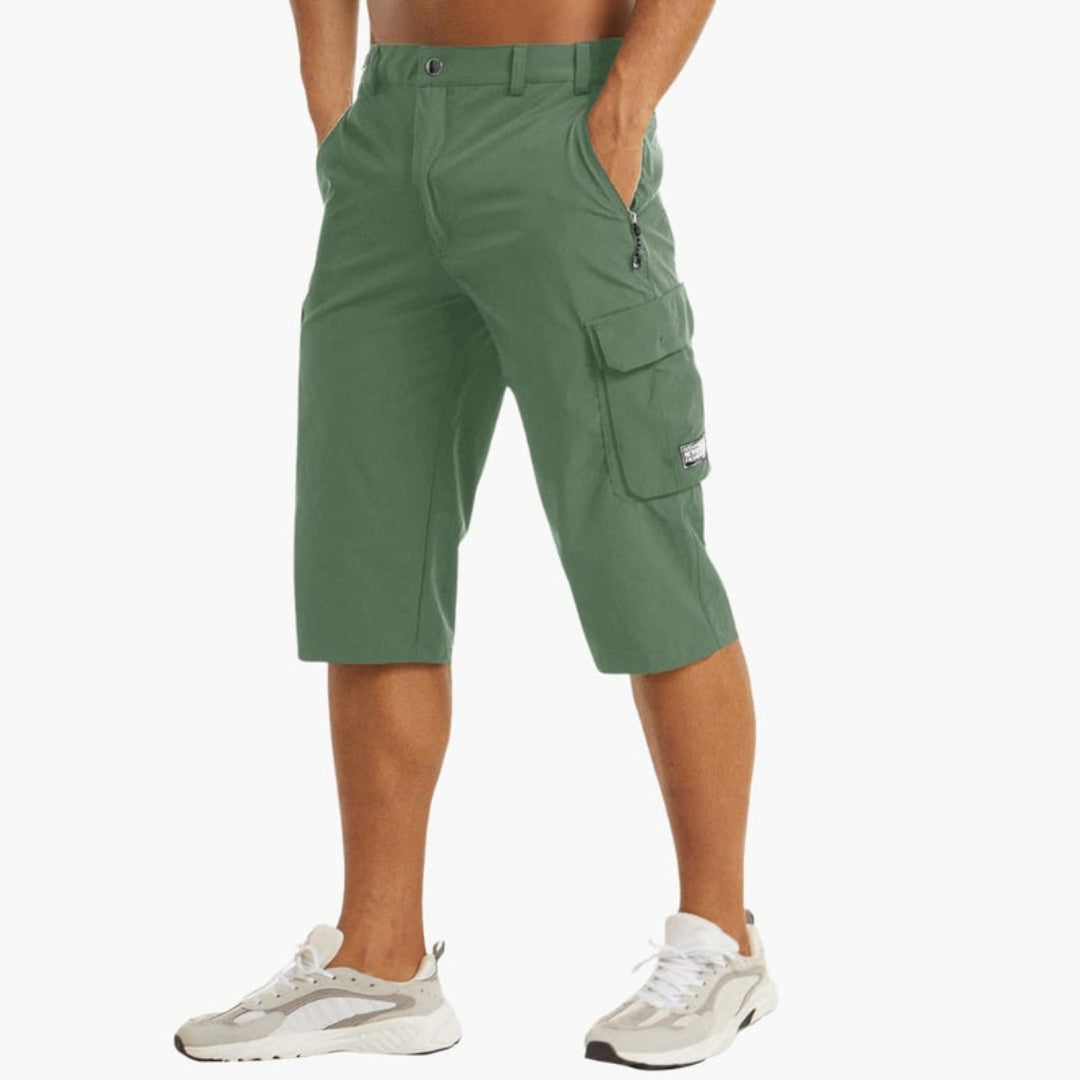 Short cargo homme a poches et passants ceinture