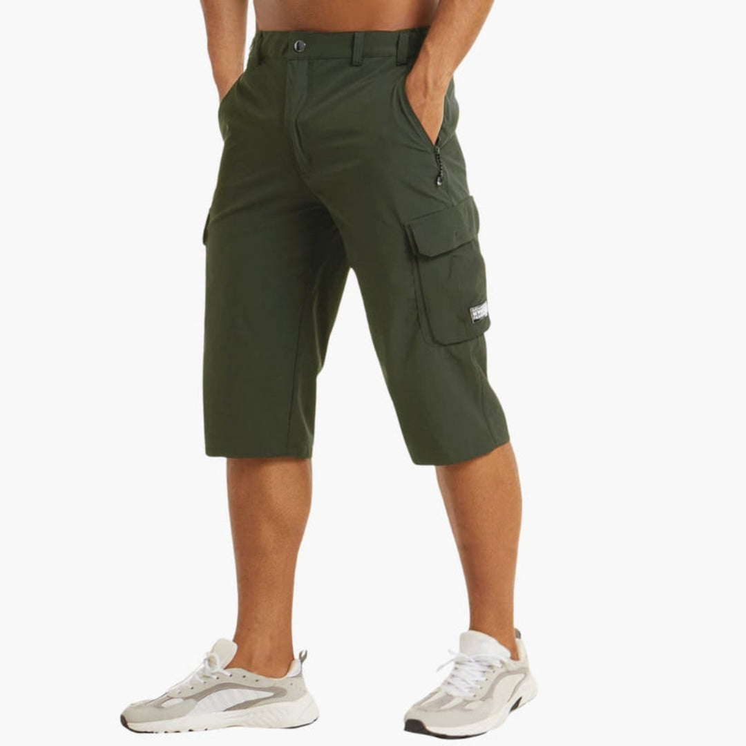Short cargo homme a poches et passants ceinture