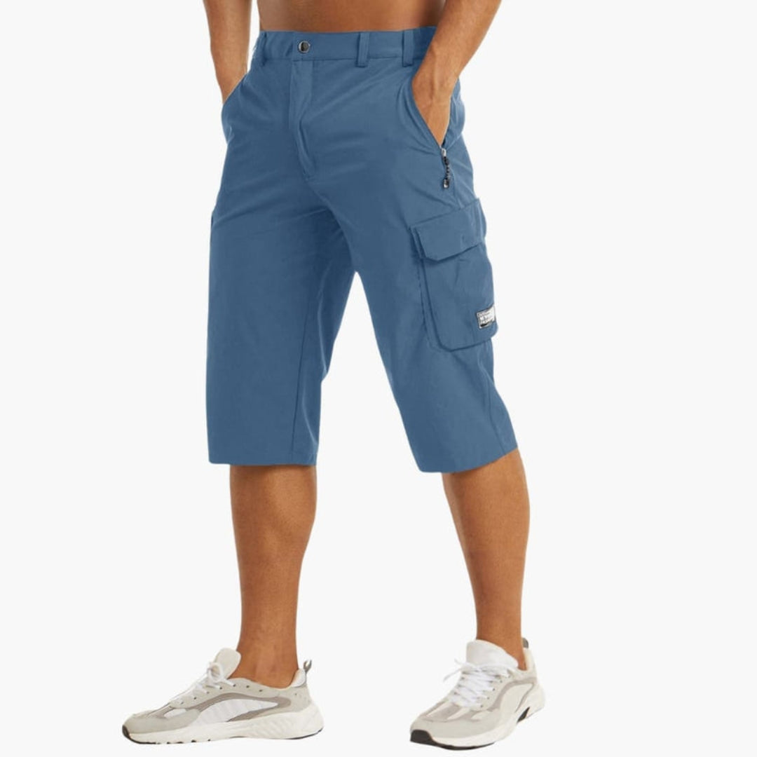 Short cargo homme a poches et passants ceinture
