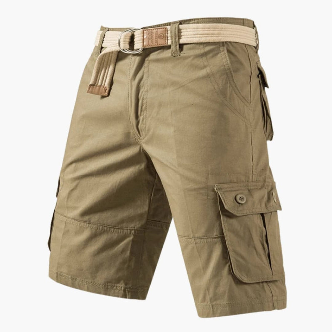 Short cargo homme avec fermeture zippée