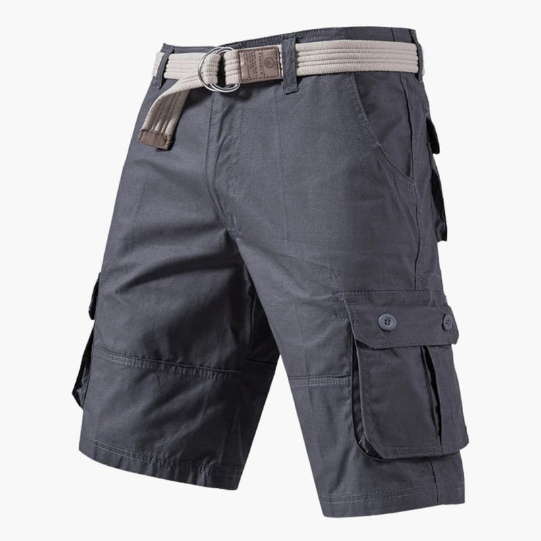 Short cargo homme avec fermeture zippée