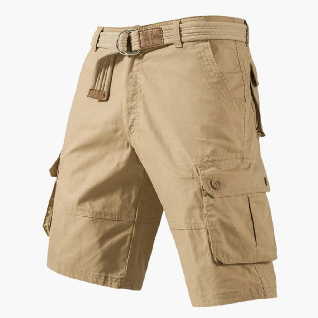 Short cargo homme avec fermeture zippée