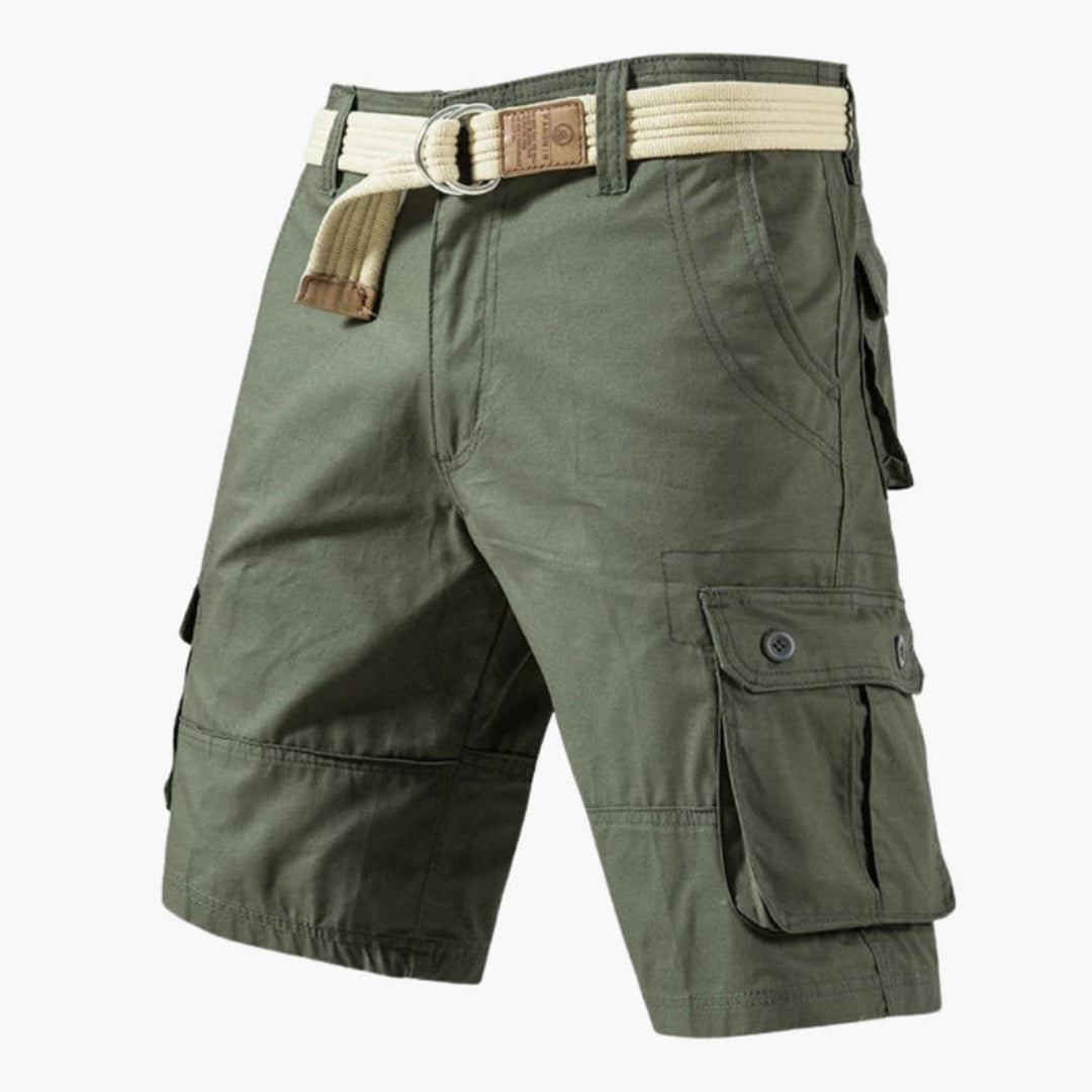 Short cargo homme avec fermeture zippée