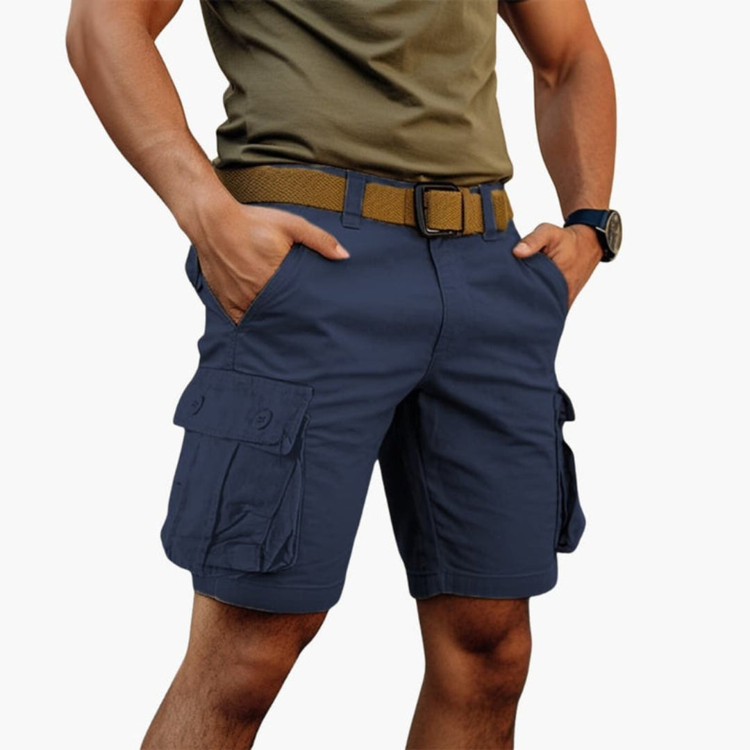 Short cargo homme avec fermeture zippée