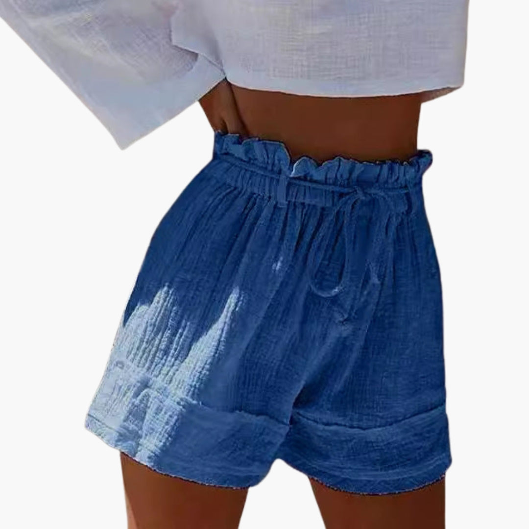 Women's Short Summer Pants with Elastic Waistband