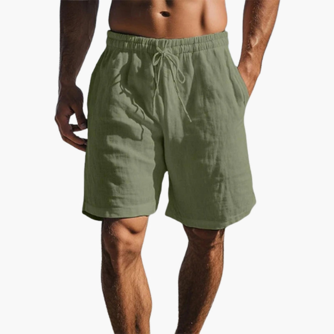 Short de Bain Homme avec Ourlet Droit