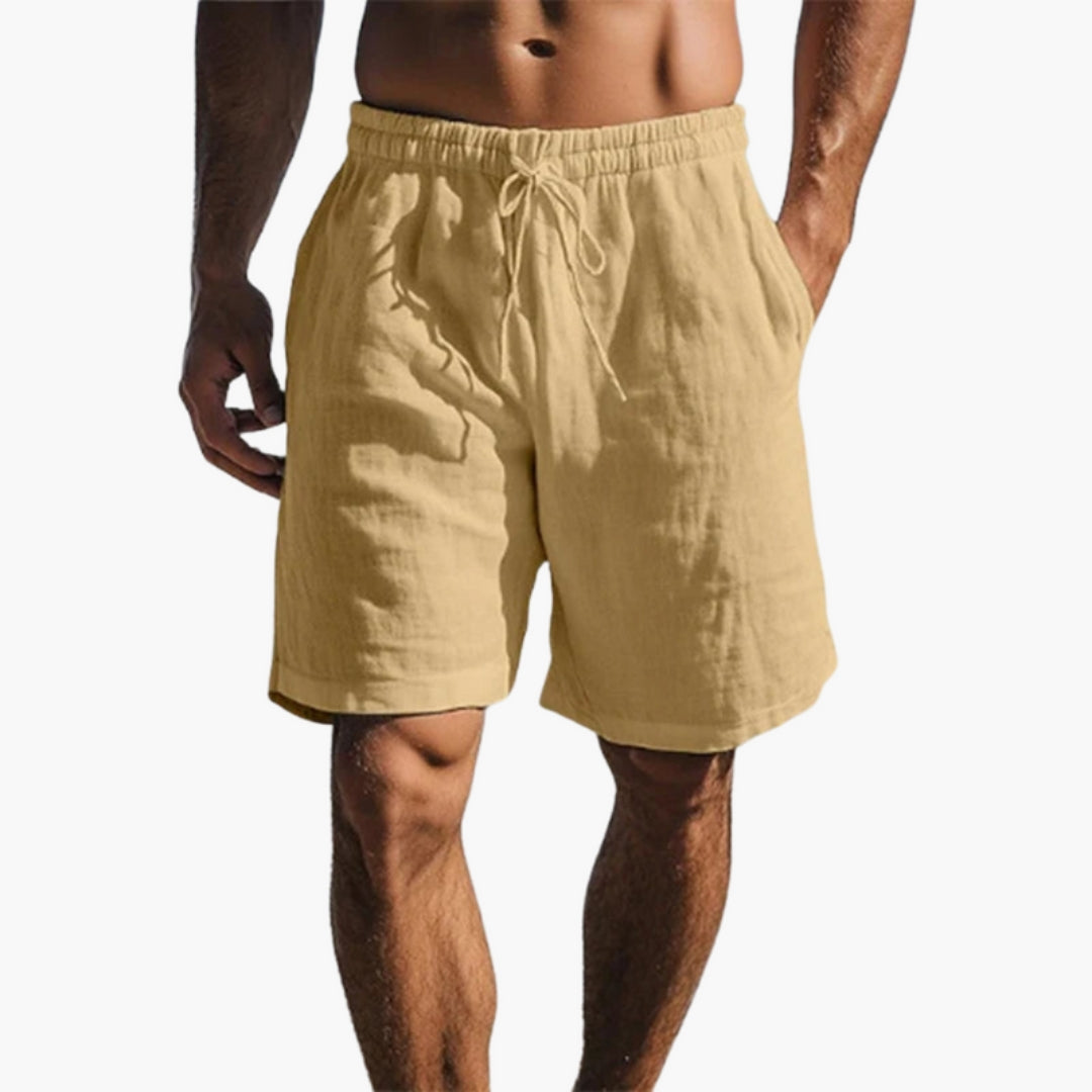 Short de Bain Homme avec Ourlet Droit