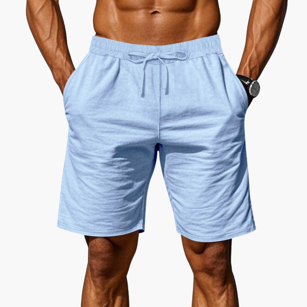 Men's Athletic Shorts with Elastic Waistband