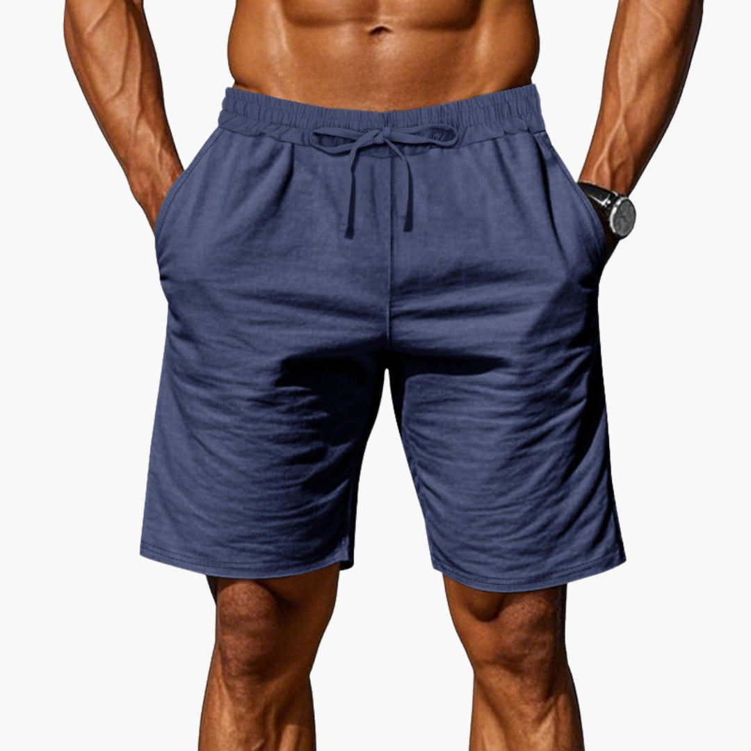 Men's Athletic Shorts with Elastic Waistband