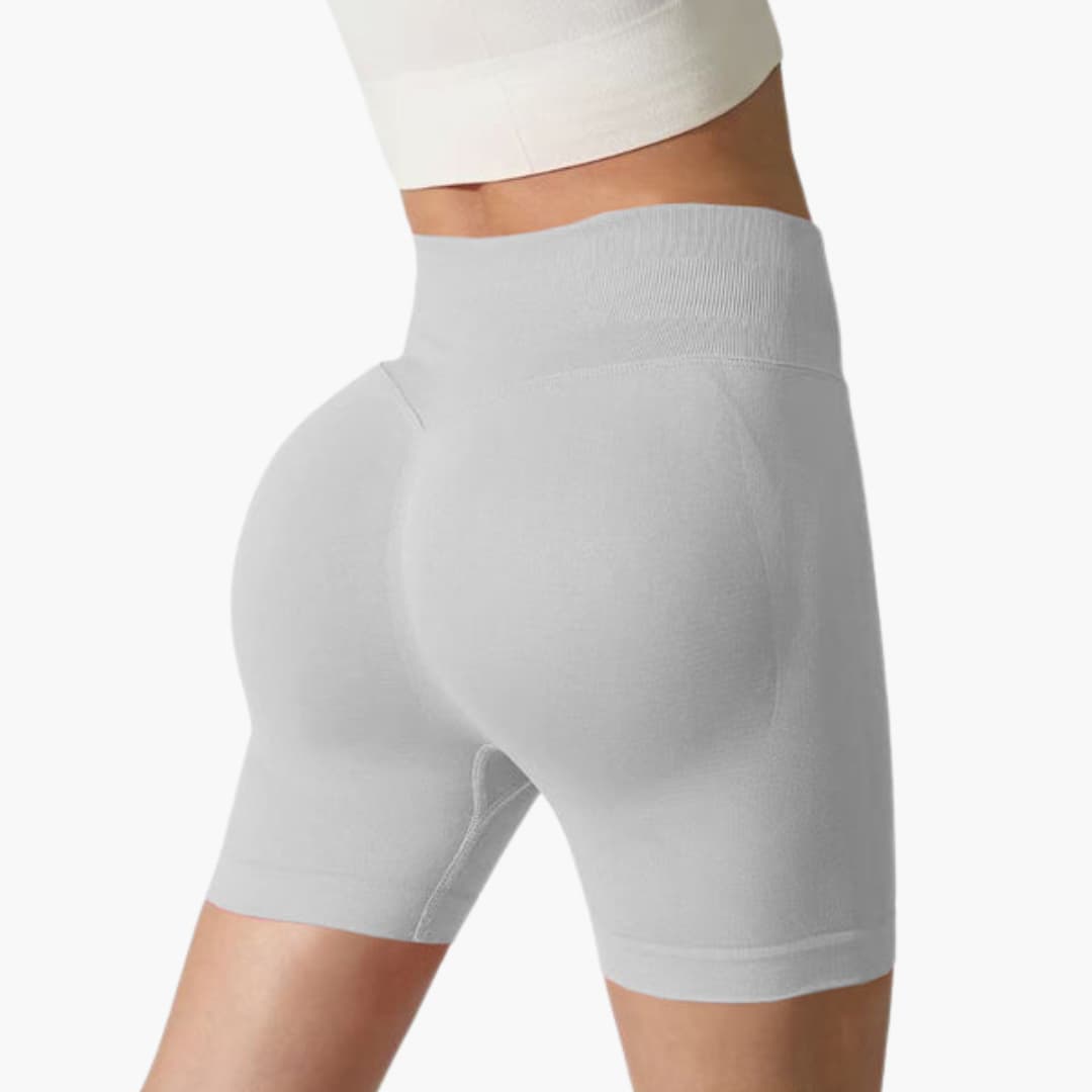 Short de sport femme taille haute à coupe ajustée