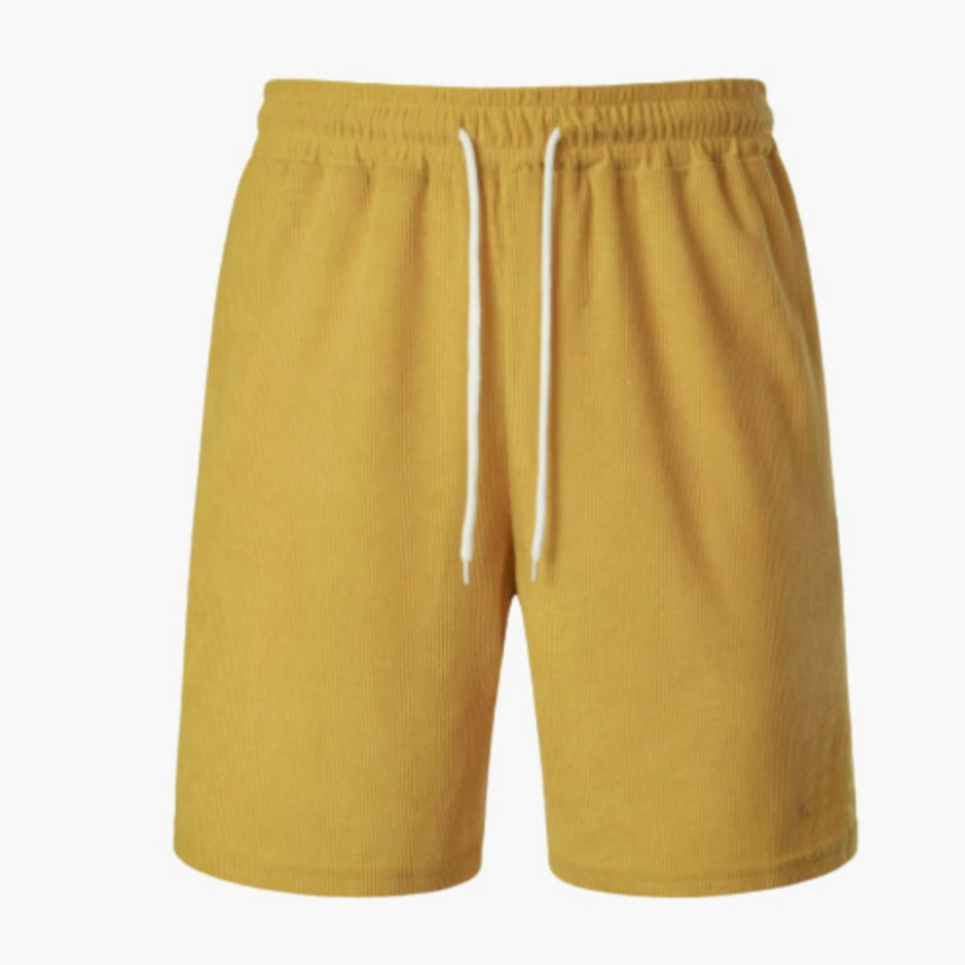 Short homme en velours côtelé avec surface côtelée